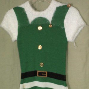 Holiday Elf Sweater Dress